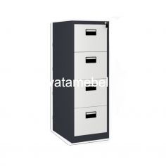 Filling Cabinet 4 Doors - ACTIV Forte FC 40 B / Dark Grey - White 